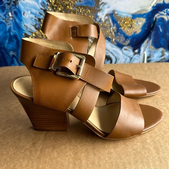 Michael Kors leather brown shoes, size 9.5 - Picture 1 of 4